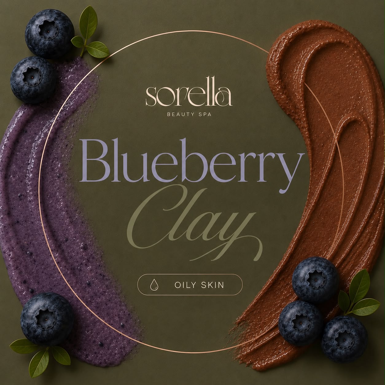 Blueberry Clay facial for oily skin