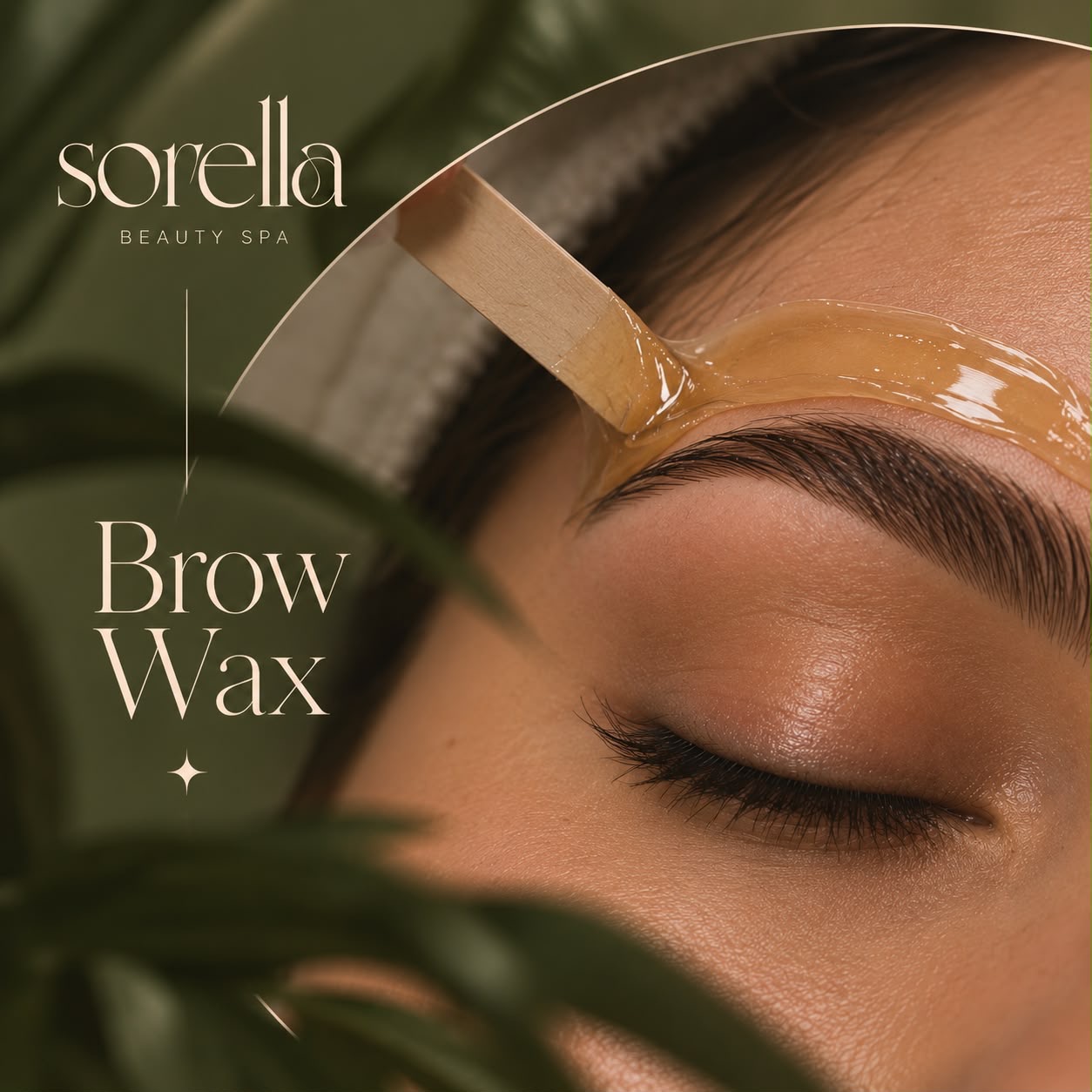 Professional brow waxing service