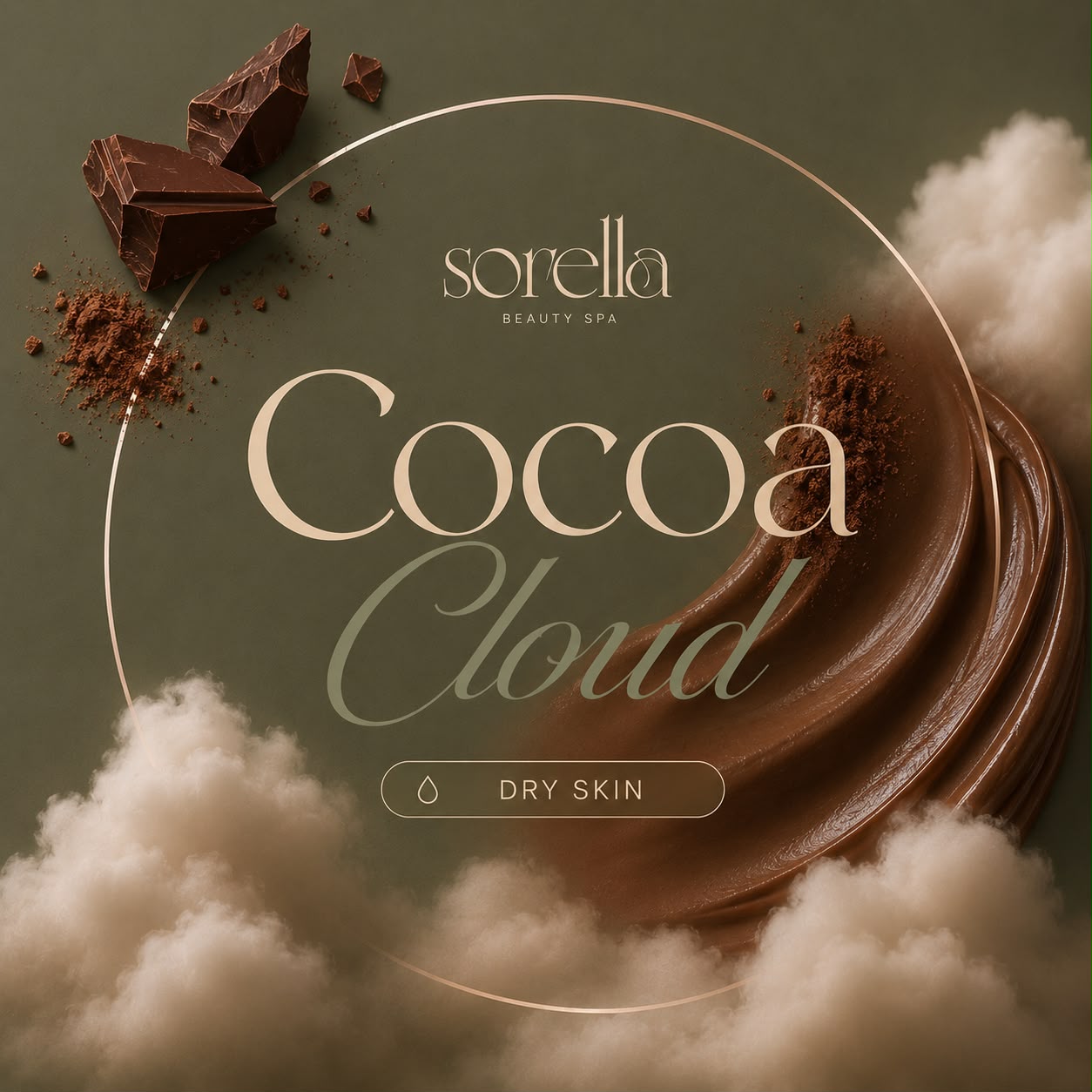 Cocoa Cloud facial for dry skin