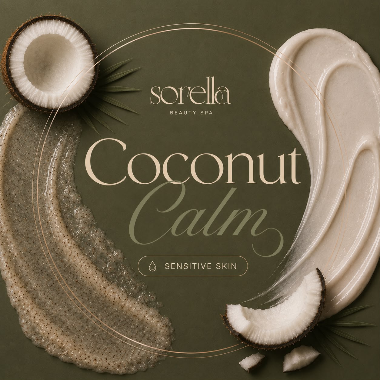 Coconut Calm facial for sensitive skin