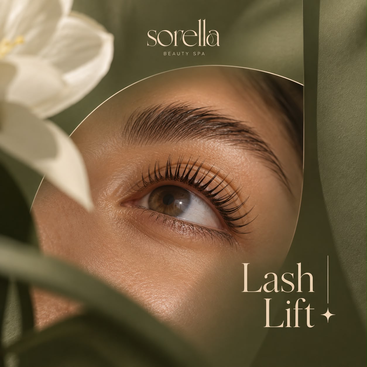 Natural lash lift and tint